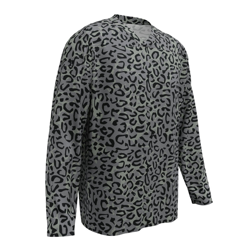 Leopard Spot Grey CAMO Unisex Hockey Fan Jersey