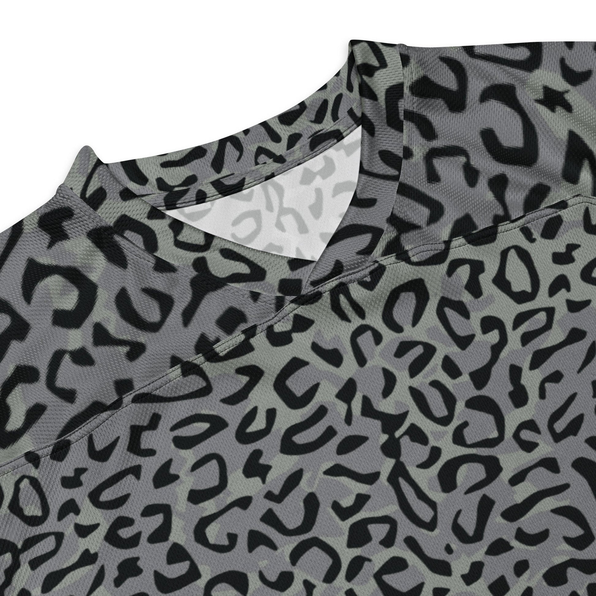 Leopard Spot Grey CAMO hockey fan jersey - Hockey Jerseys