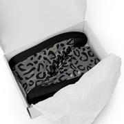 Leopard Spot Grey CAMO Mens High-Top Canvas Shoes