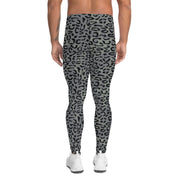 Leopard Spot Grey CAMO Mens Leggings