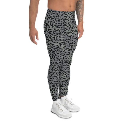 Leopard Spot Grey CAMO Mens Leggings