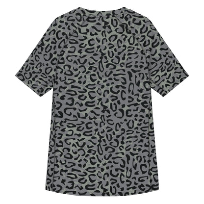 Leopard Spot Grey CAMO Mens Short-Sleeve Rash Guard - Short-sleeve Guards