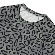 Leopard Spot Grey CAMO Mens Short-Sleeve Rash Guard - SS