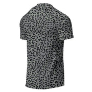 Leopard Spot Grey CAMO Mens Short-Sleeve Rash Guard - SS