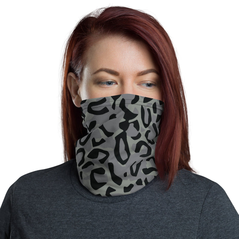 Leopard Spot Grey CAMO Neck Gaiter - Gaiters