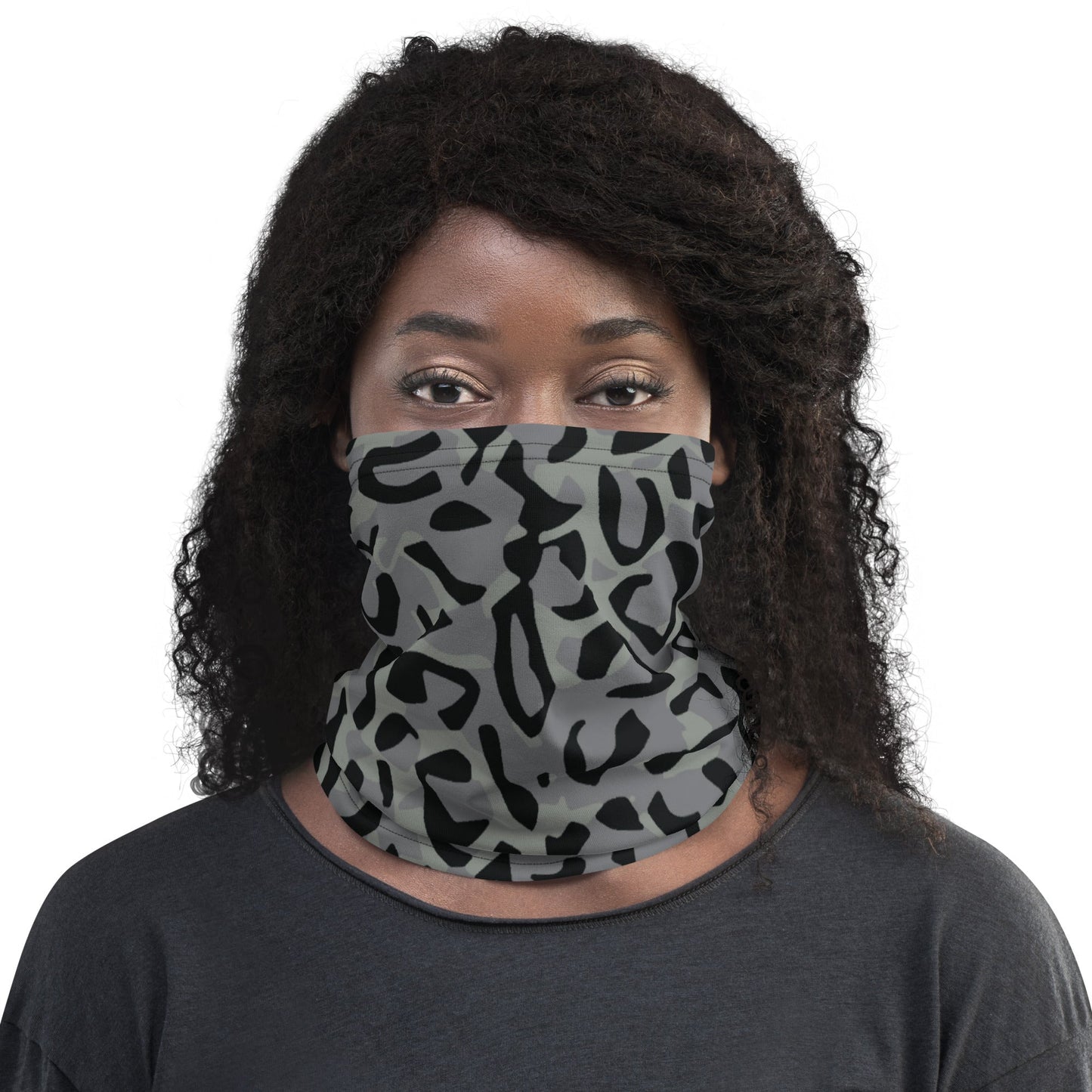 Leopard Spot Grey CAMO Neck Gaiter Gaiters