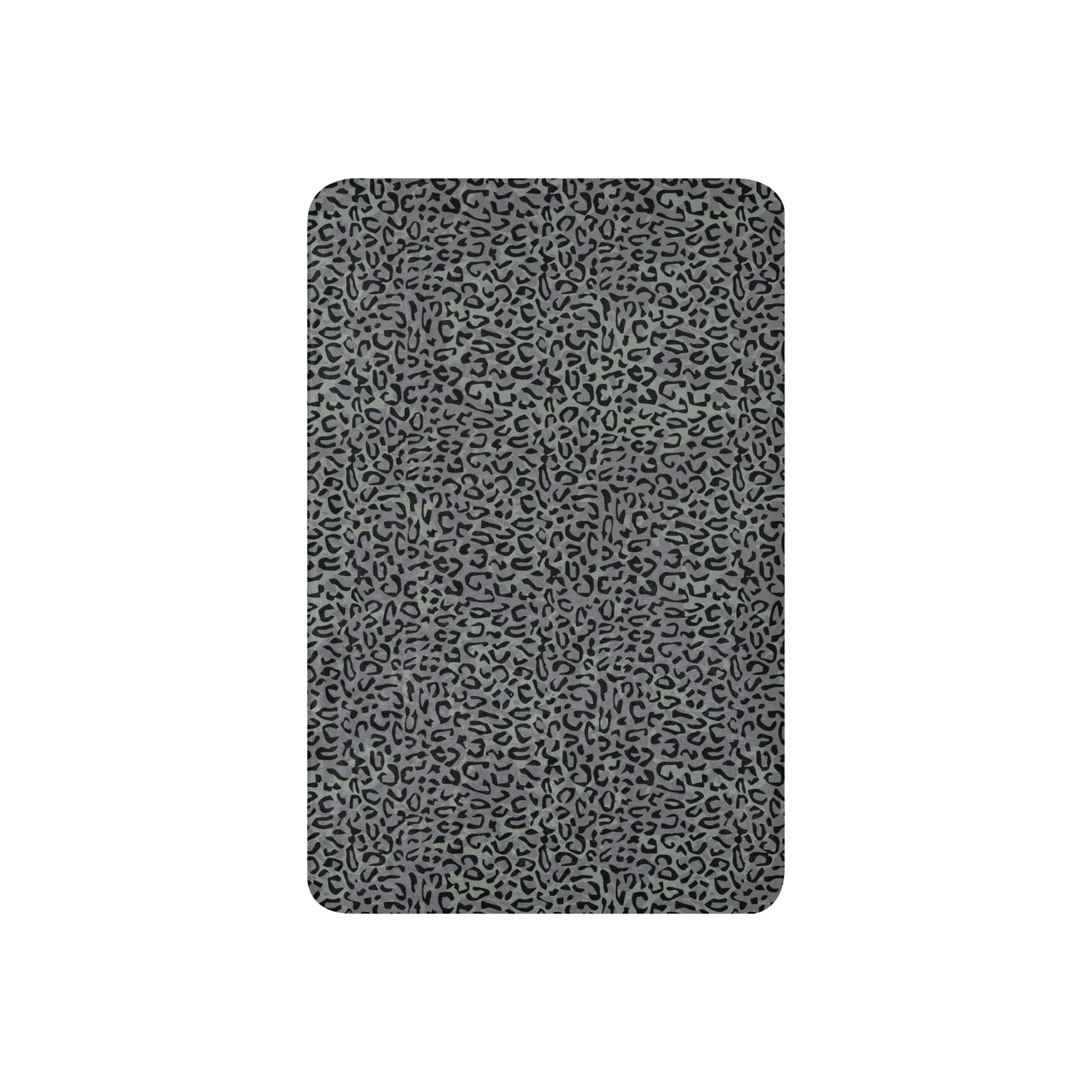 Leopard Spot Grey CAMO Sherpa blanket - Blankets