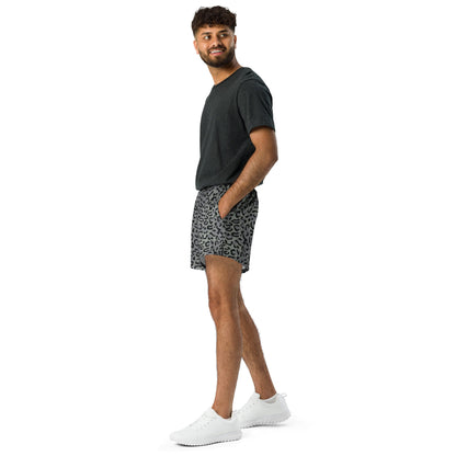 Leopard Spot Grey CAMO Unisex Athletic Shorts