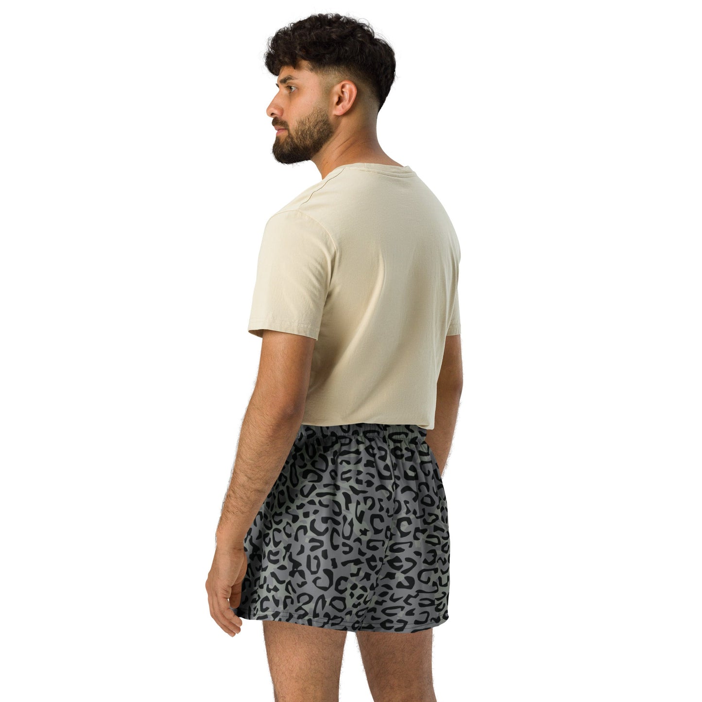 Leopard Spot Grey CAMO Unisex Athletic Shorts