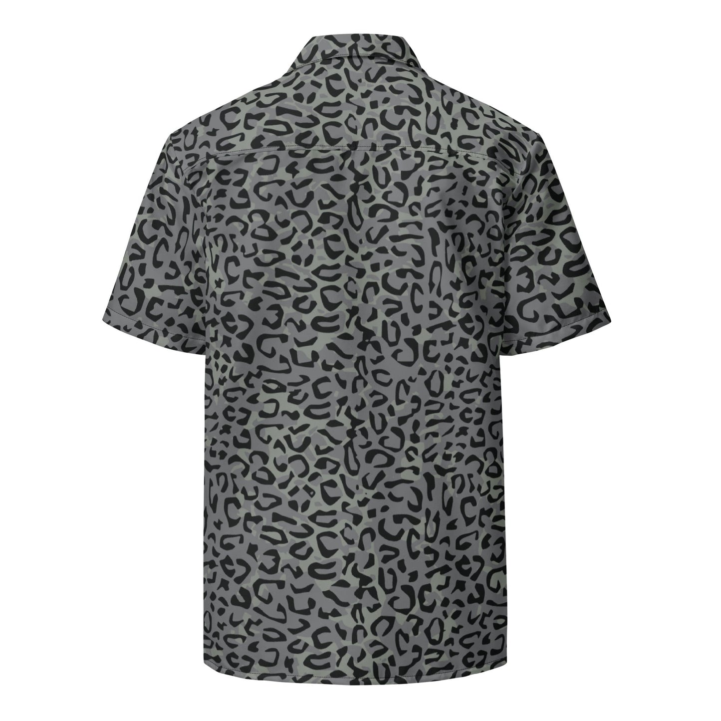 Leopard Spot Grey CAMO Unisex button shirt - Button Shirts