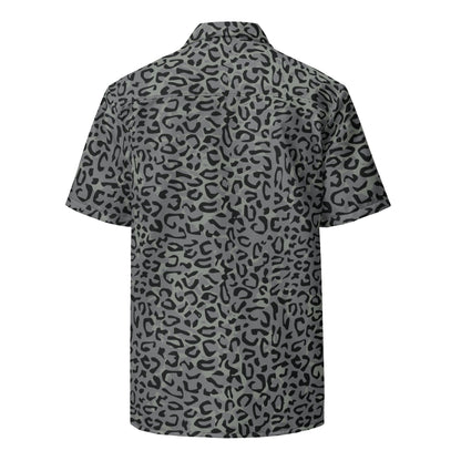 Leopard Spot Grey CAMO Unisex button shirt - Button Shirts