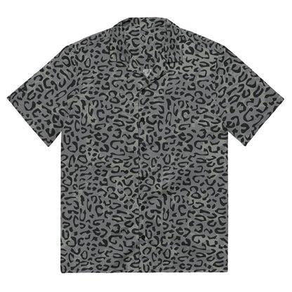 Leopard Spot Grey CAMO Unisex button shirt - 2XS - Button Shirts