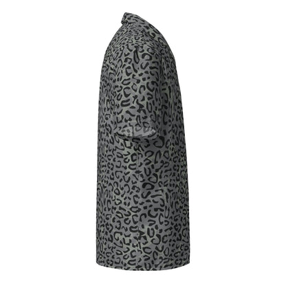 Leopard Spot Grey CAMO Unisex button shirt - Button Shirts