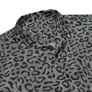 Leopard Spot Grey CAMO Unisex Short-Sleeve Button Shirt - Button-Up