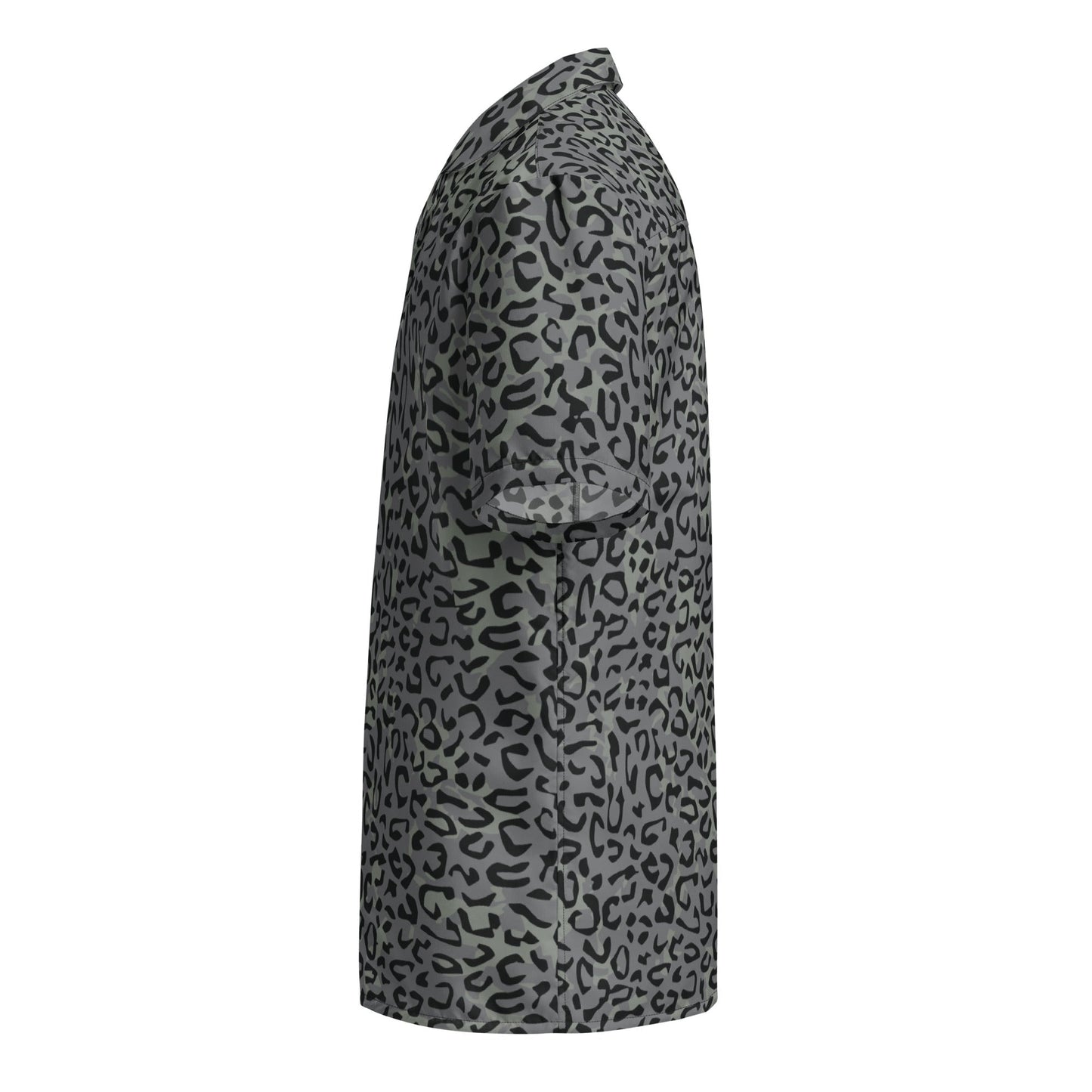 Leopard Spot Grey CAMO Unisex button shirt - Button Shirts