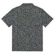 Leopard Spot Grey CAMO Unisex Short-Sleeve Button Shirt - Button-Up