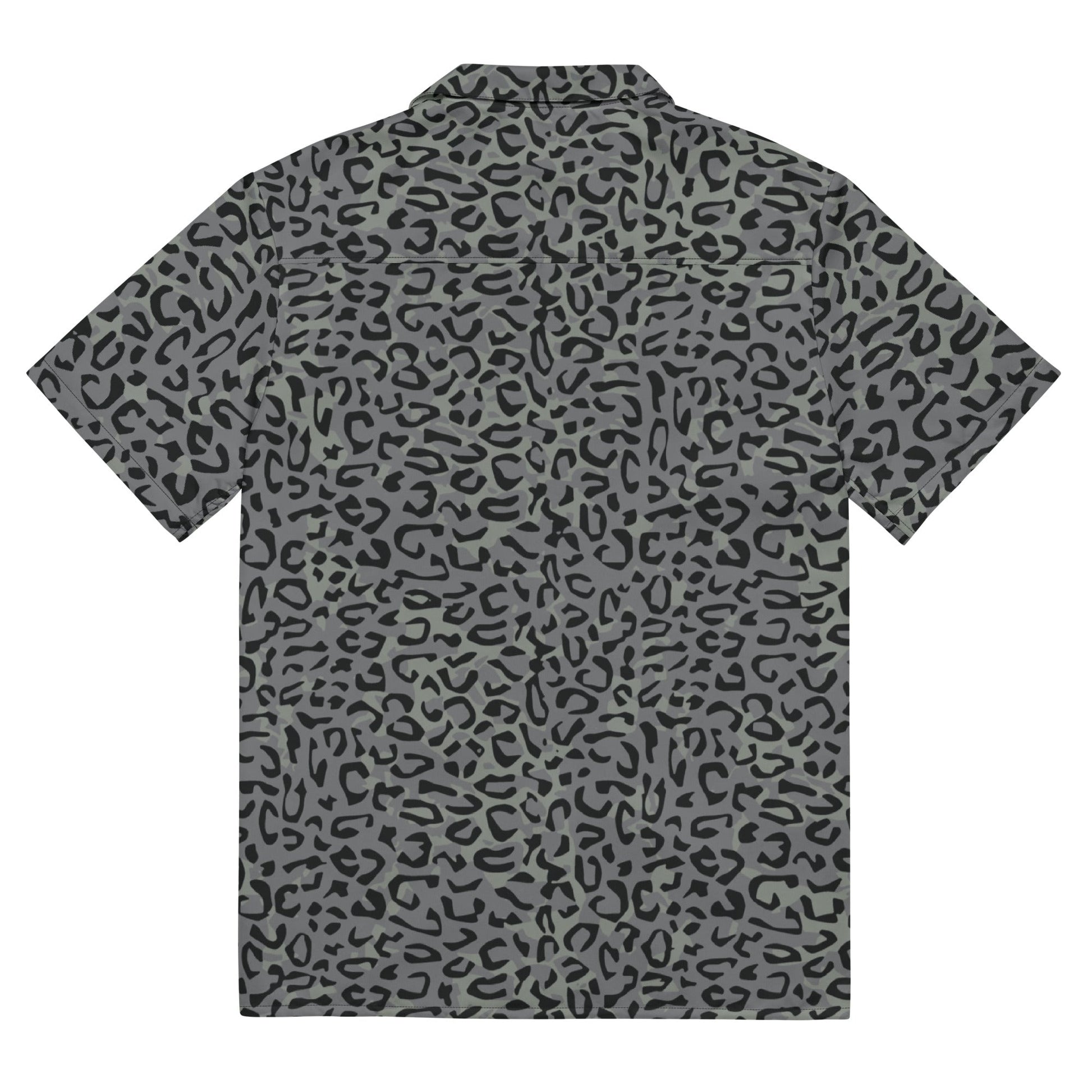 Leopard Spot Grey CAMO Unisex button shirt - Button Shirts