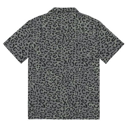 Leopard Spot Grey CAMO Unisex button shirt - Button Shirts