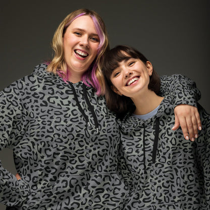 Leopard Spot Grey CAMO Unisex Hoodie - Hoodies