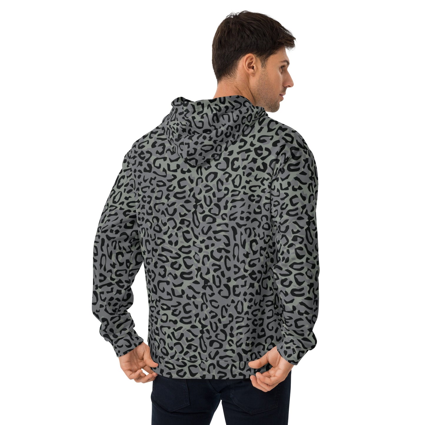 Leopard Spot Grey CAMO Unisex Hoodie - Hoodies