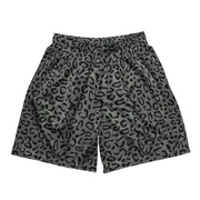 Leopard Spot Grey CAMO Unisex Mesh Shorts - 2XS