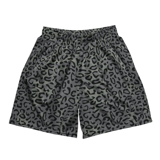 Leopard Spot Grey CAMO Unisex Mesh Shorts - 2XS