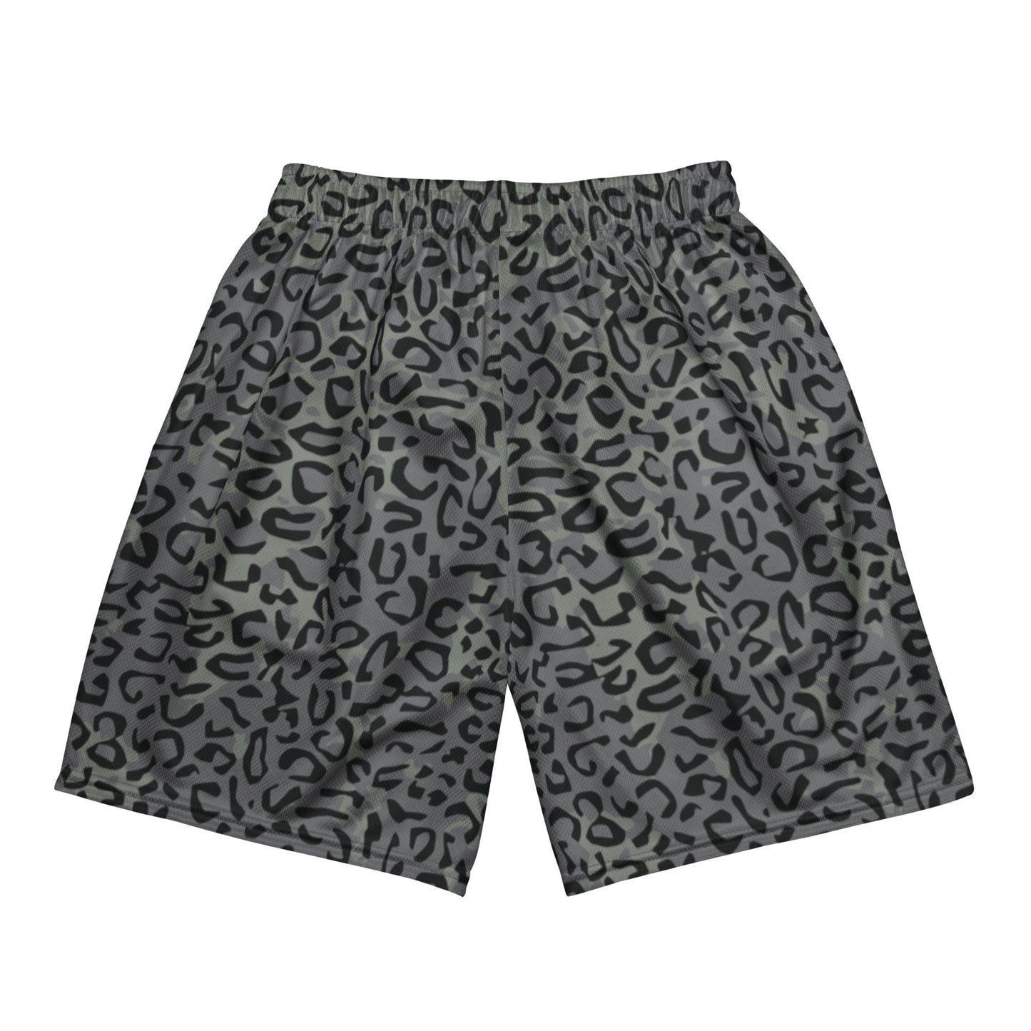 Leopard Spot Grey CAMO Unisex mesh shorts - Mesh Shorts