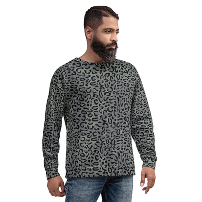 Leopard Spot Grey CAMO Unisex Sweatshirt - Sweatshirts