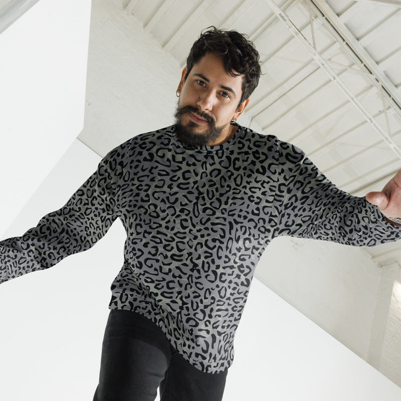 Leopard Spot Grey CAMO Unisex Sweatshirt