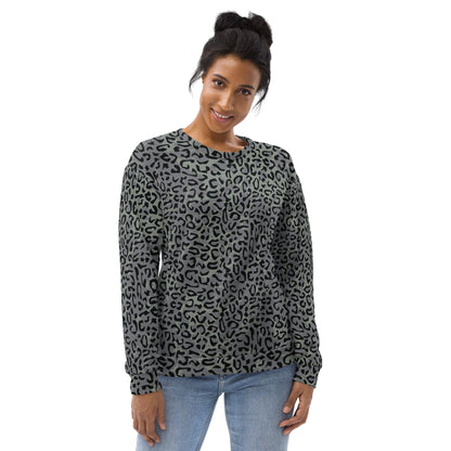 Leopard Spot Grey CAMO Unisex Sweatshirt - Sweatshirts