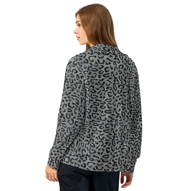Leopard Spot Grey CAMO Unisex Track Jacket