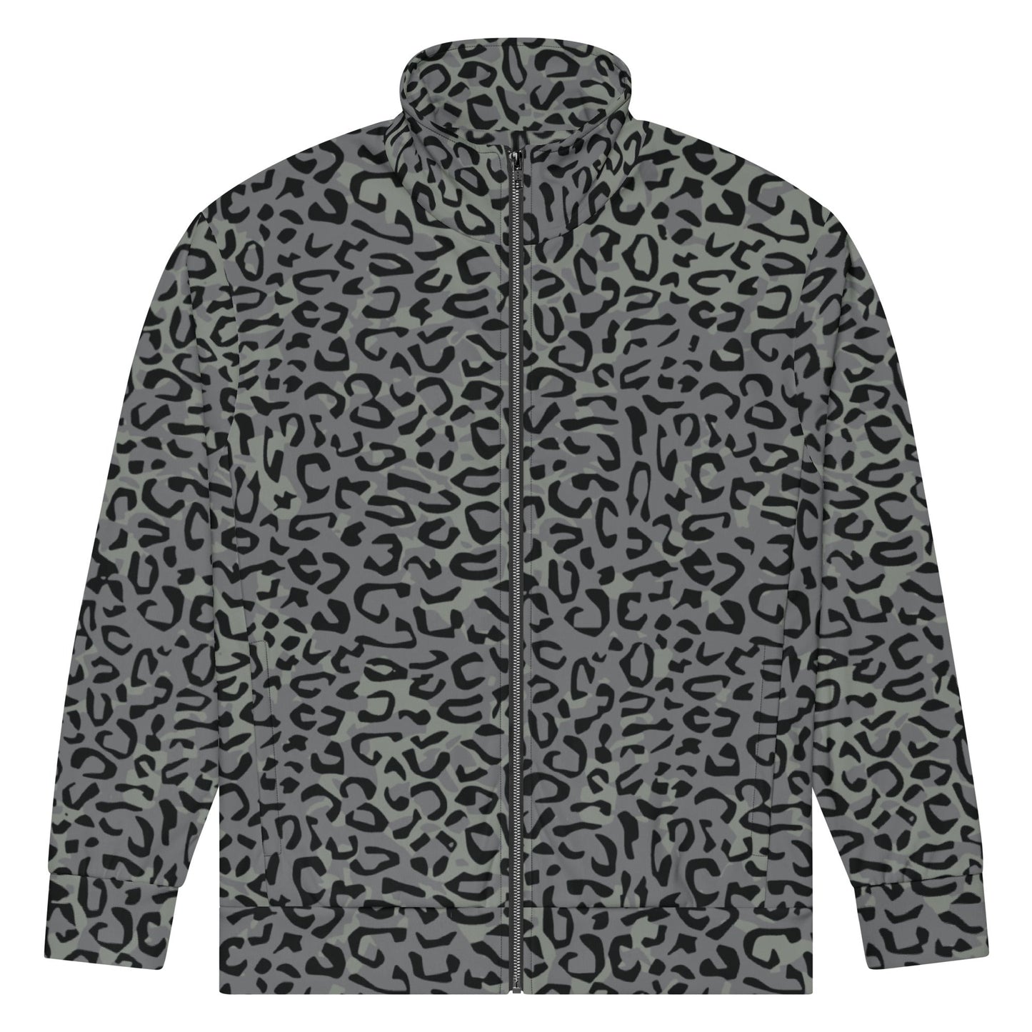 Leopard Spot Grey CAMO Unisex track jacket - Track Jackets