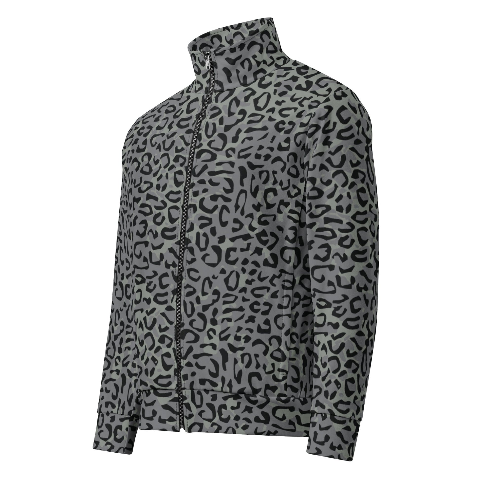 Leopard Spot Grey CAMO Unisex track jacket - Track Jackets