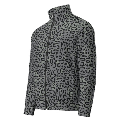 Leopard Spot Grey CAMO Unisex track jacket - Track Jackets