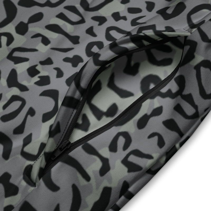 Leopard Spot Grey CAMO Unisex Track Jacket
