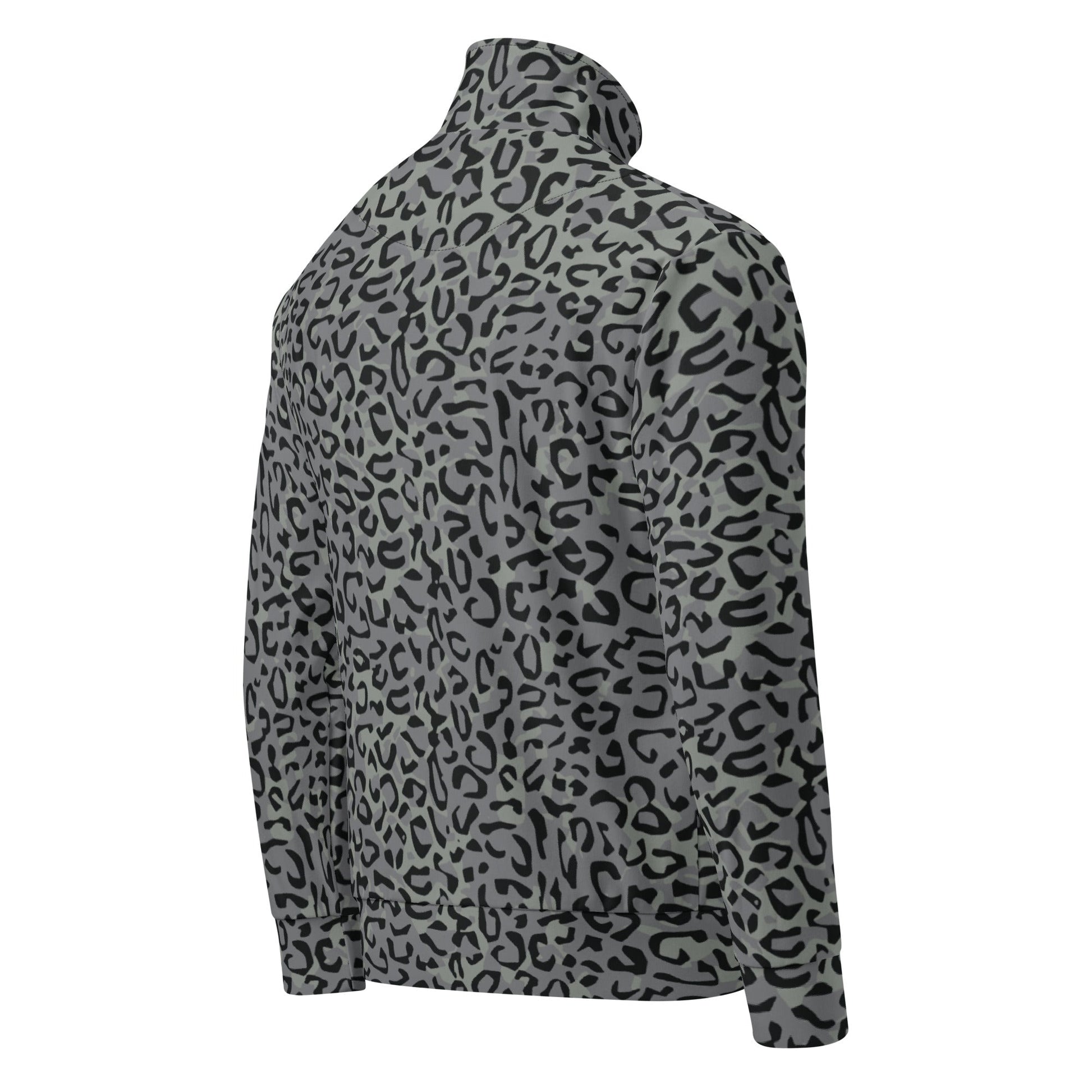 Leopard Spot Grey CAMO Unisex track jacket - Track Jackets
