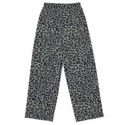 Leopard Spot Grey CAMO Unisex Wide-Leg Leisure Pants - Pant