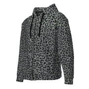 Leopard Spot Grey CAMO Unisex Zip Hoodie