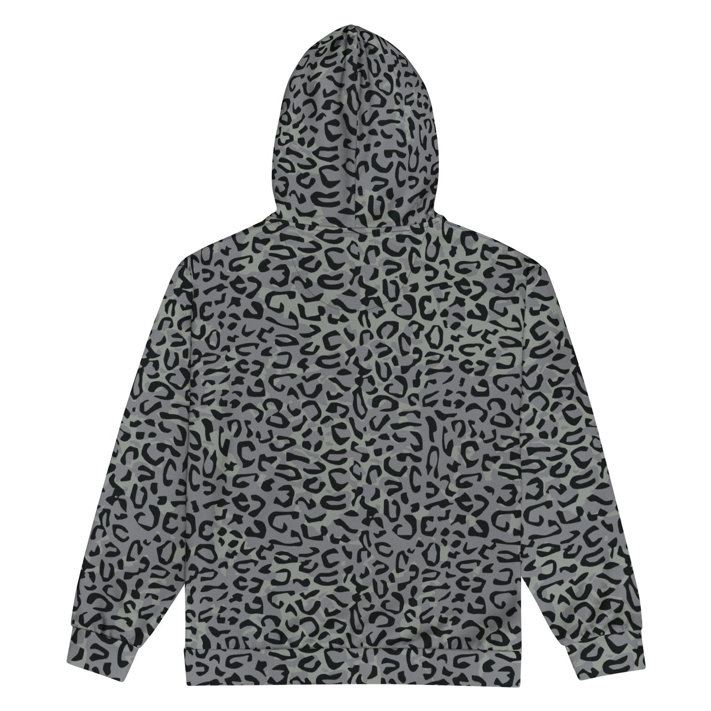 Leopard Spot Grey CAMO Unisex zip hoodie - Zip Hoodies