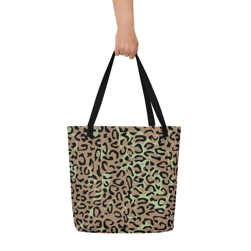 Leopard Spot Zaire CAMO Large Tote Bag
