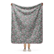 Amoeba Lithuanian Woodland CAMO Sherpa Blanket - 50″×60″
