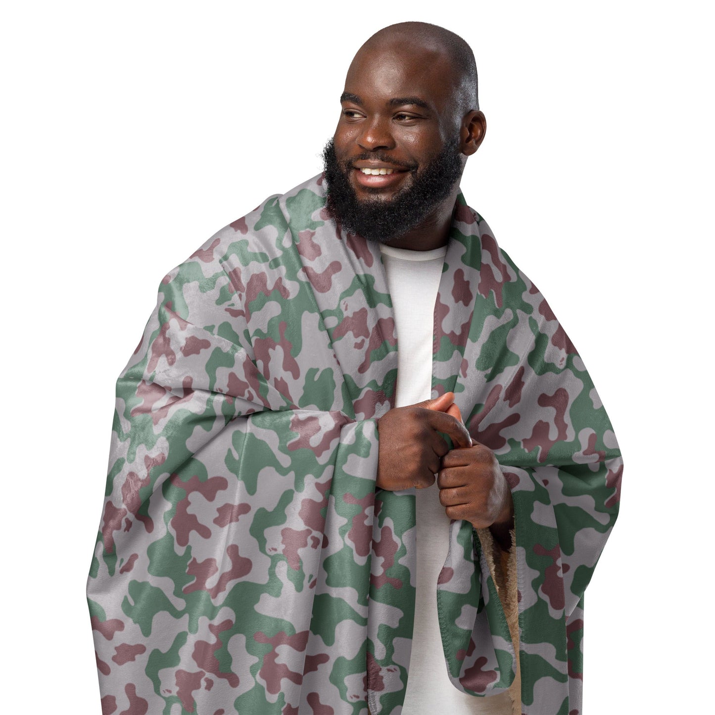 Lithuanian Amoeba CAMO Sherpa blanket - Blanket