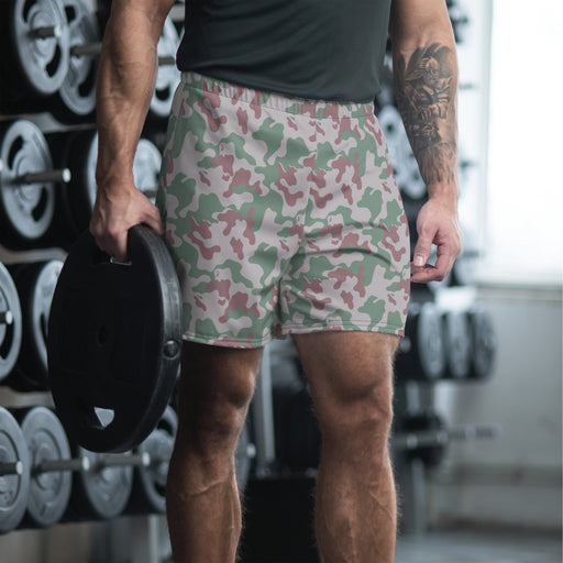 Amoeba Lithuanian Woodland CAMO Unisex Athletic Long Shorts - 2XS