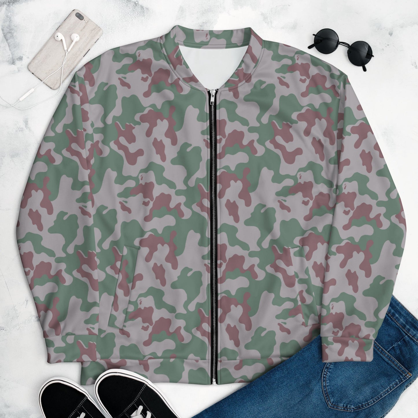 Lithuanian Amoeba CAMO Unisex Bomber Jacket - XS - Jackets
