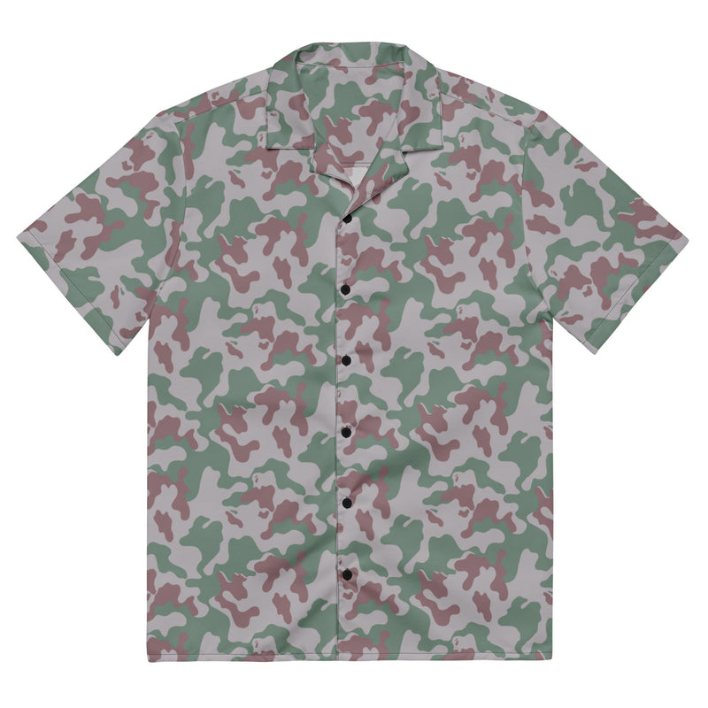 Amoeba Lithuanian Woodland CAMO Unisex Short-Sleeve Button Shirt - 2XS - Button-Up