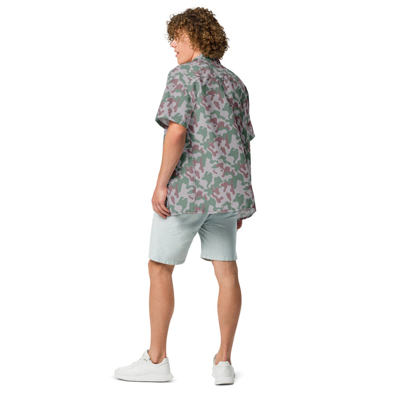 Amoeba Lithuanian Woodland CAMO Unisex Short-Sleeve Button Shirt - Button-Up