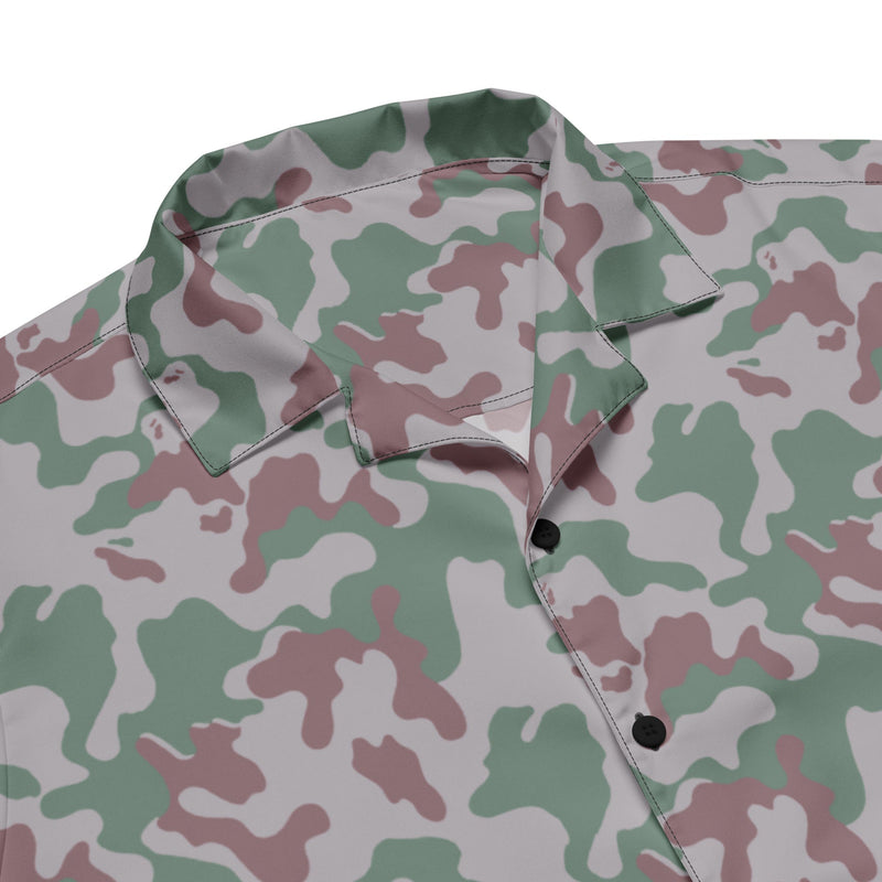 Amoeba Lithuanian Woodland CAMO Unisex Short-Sleeve Button Shirt - Button-Up