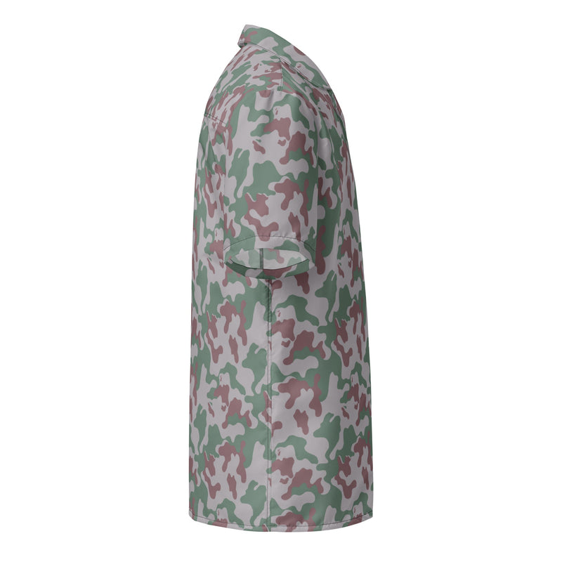 Amoeba Lithuanian Woodland CAMO Unisex Short-Sleeve Button Shirt - Button-Up