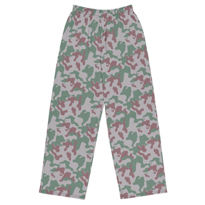Lithuanian Amoeba CAMO unisex wide-leg pants - 2XS - Wide-leg Pants