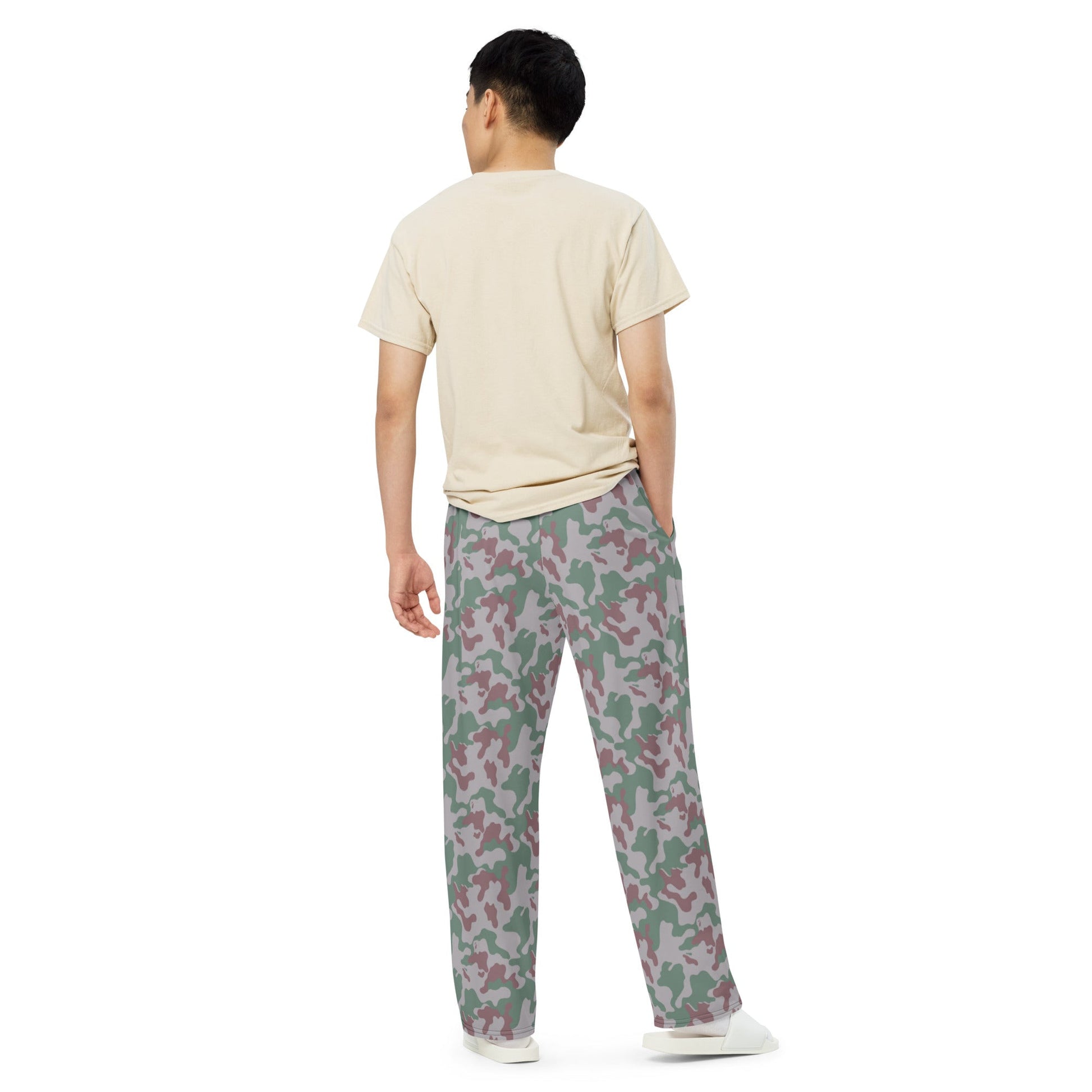 Lithuanian Amoeba CAMO unisex wide-leg pants - Wide-leg Pants